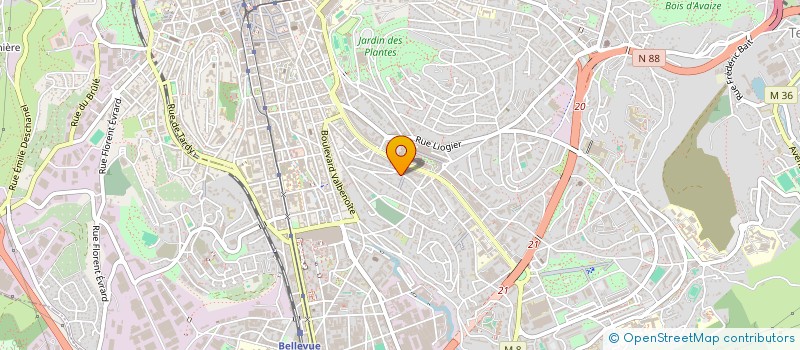 localisation de l'entreprise MONTESQUIEU  SAINT-ETIENNE