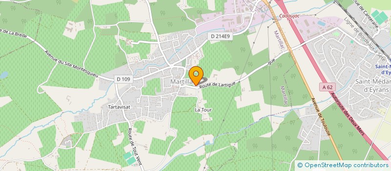 localisation de l'entreprise MONTESQUIEU LANTIC  MARTILLAC