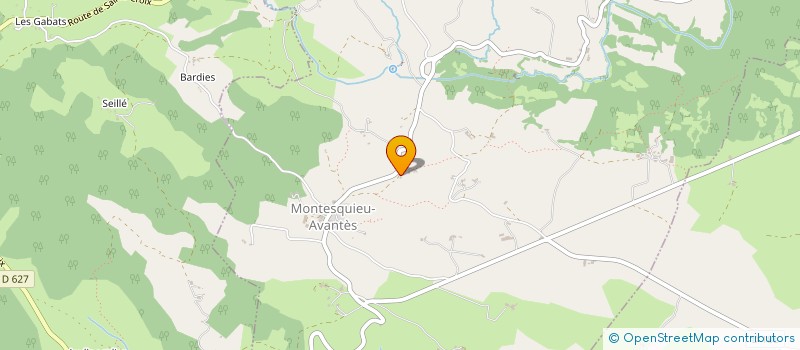 localisation de l'entreprise MONTESQUIEU SARL à MONTESQUIEU-AVANTES