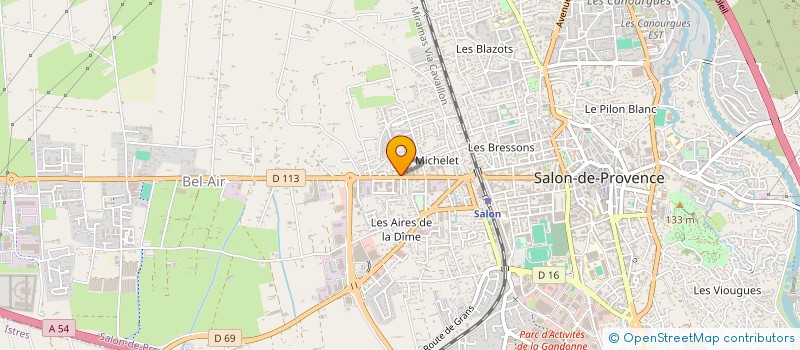 localisation de l'entreprise MONTESSISO COIFFURE à SALON-DE-PROVENCE
