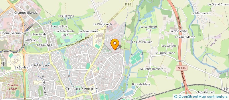 localisation de l'entreprise MONTESSO CITY LAB  THORIGNE-FOUILLARD