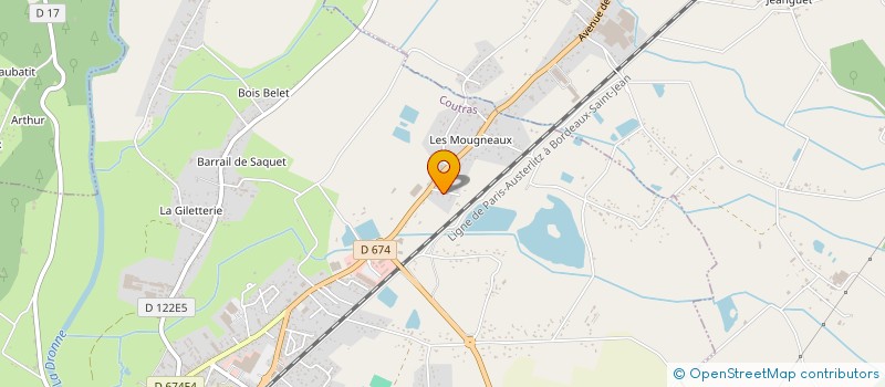 localisation de l'entreprise MONTESSORI A LA FERME  COUTRAS