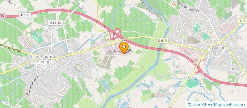 localisation de l'entreprise MONTET INVEST  SAINT-ANDRE-DE-SANGONIS