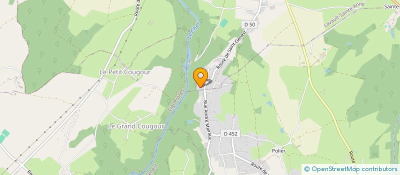 localisation de l'entreprise MONTEULCON  LAVAULT-SAINTE-ANNE