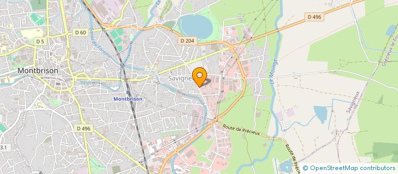 localisation de l'entreprise MONTEUX ET COMPAGNIE LOIRE-PALETTE  SAVIGNEUX