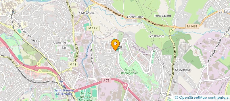 localisation de l'entreprise MONTEYNAUD 42  SAINT-ETIENNE