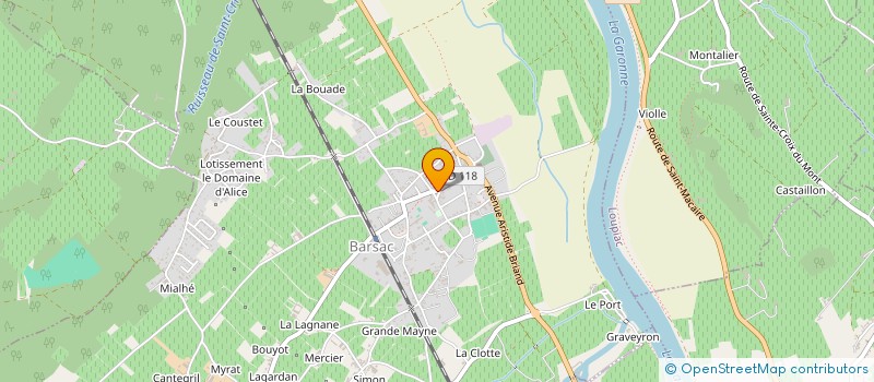 localisation de l'entreprise MONTEZ LE SON  BARSAC