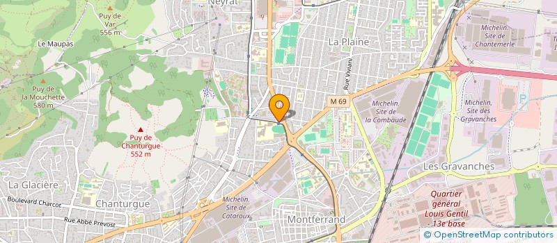 localisation de l'entreprise MONTF EXPRESS à CLERMONT-FERRAND