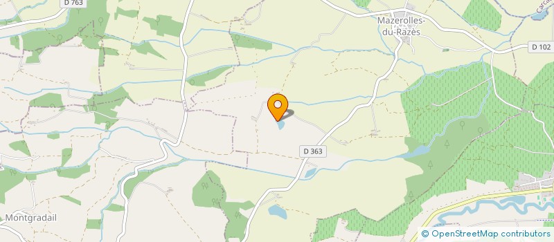 localisation de l'entreprise MONTFAUCON SAS  MAZEROLLES-DU-RAZES