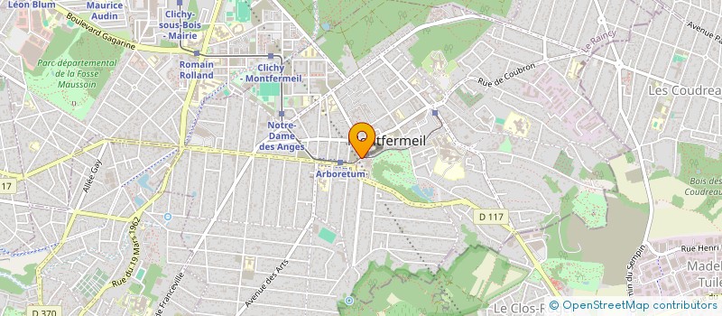 localisation de l'entreprise MONTFERMEIL ET SA REGION, MUSEE DES METIERS, SOCIETE HISTORIQUE à MONTFERMEIL
