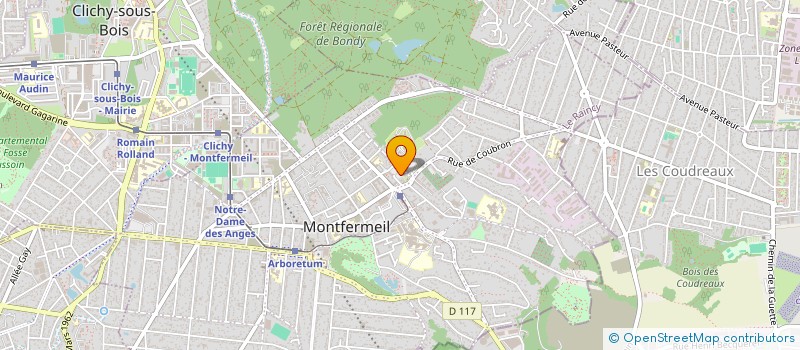 localisation de l'entreprise MONTFERMEIL PHILATELLIE à MONTFERMEIL