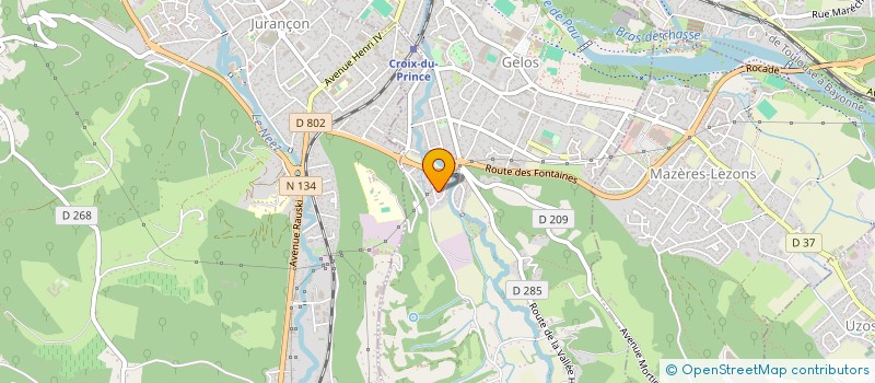 localisation de l'entreprise MONTFLEURY  GELOS