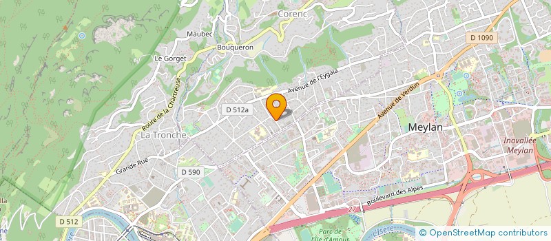 localisation de l'entreprise MONTFLEURY DISTRIBUTION à CORENC