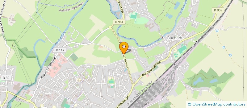 localisation de l'entreprise MONTFORT-IMMO 59  AULNOYE-AYMERIES