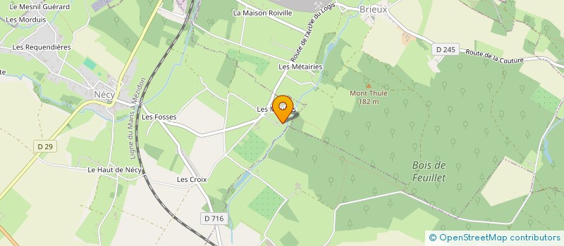 localisation de l'entreprise MONTFORT INVEST à NECY