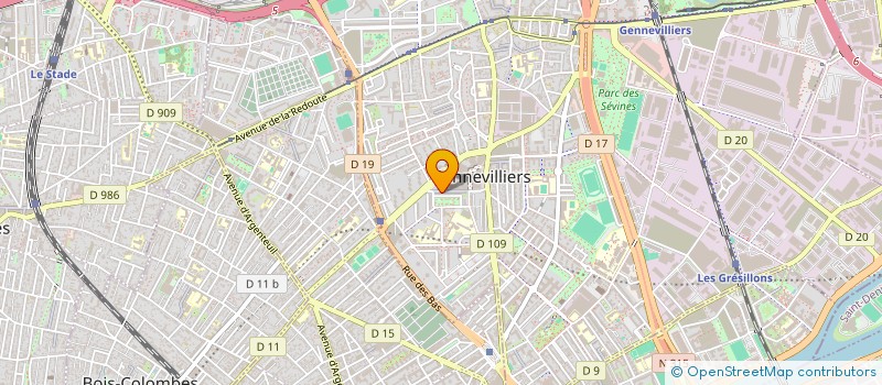 localisation de l'entreprise MONTFORT PLOMBERIE à GENNEVILLIERS