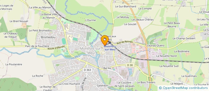 localisation de l'entreprise MONTFORTAISE DE PATRIMOINE  MONTFORT-SUR-MEU