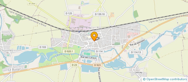localisation de l'entreprise MONTFOULON à COURVILLE-SUR-EURE