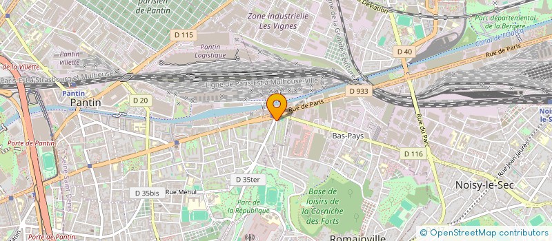 localisation de l'entreprise MONTG VIAN à PANTIN