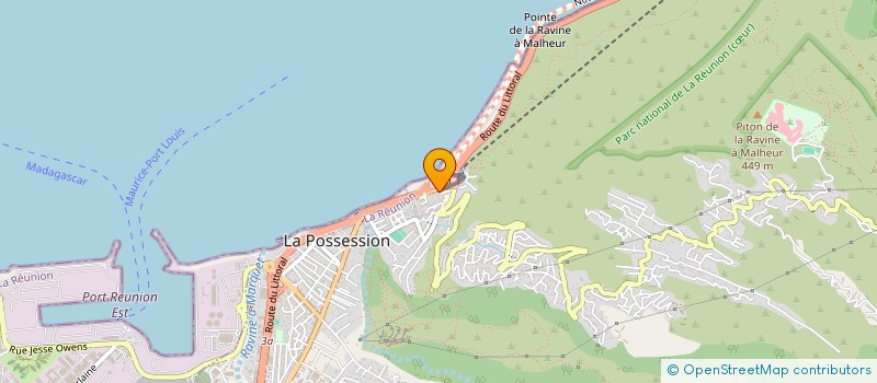 localisation de l'entreprise MONTGAILLARD IMMOBILIER à LA POSSESSION