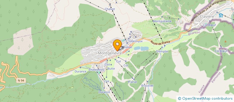 localisation de l'entreprise MONTGENEVRE PRESSE à MONTGENEVRE