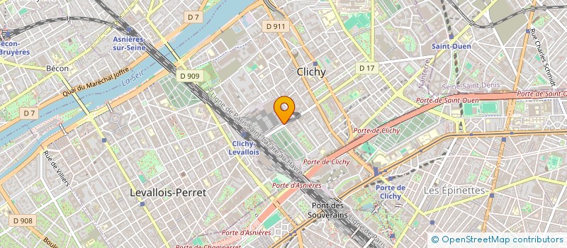 localisation de l'entreprise MONTGERON à CLICHY