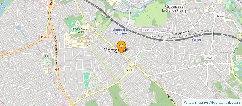 localisation de l'entreprise MONTGERON COIFF à MONTGERON
