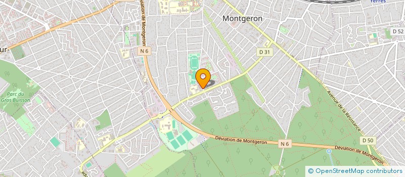 localisation de l'entreprise MONTGERON ESCRIME à MONTGERON