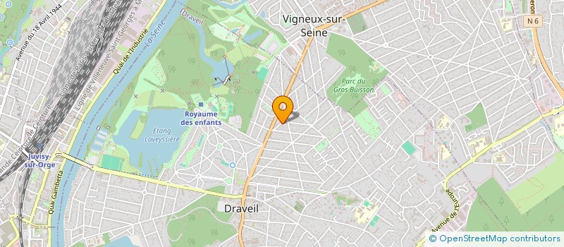 localisation de l'entreprise MONTGERON JIU-JITSU BRESILIEN à DRAVEIL