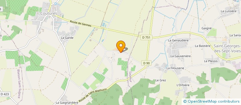 localisation de l'entreprise MONTGILET  LES GARENNES SUR LOIRE