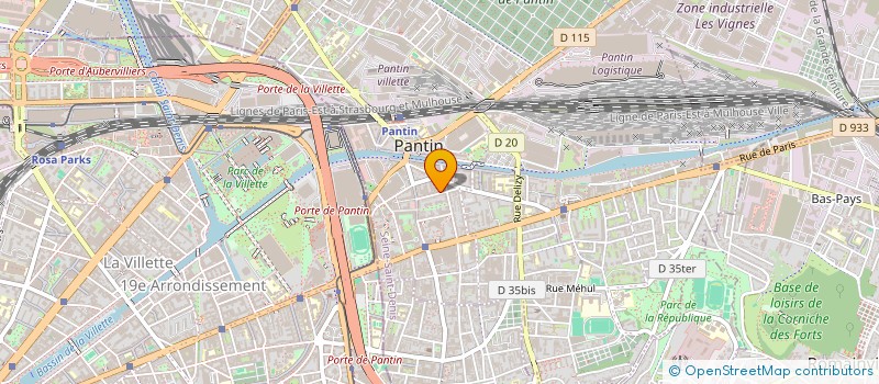 localisation de l'entreprise MONTGOLFIER  PANTIN