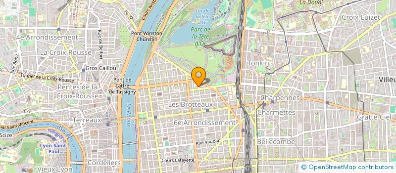 localisation de l'entreprise MONTGOLFIER - TETE D OR  LYON