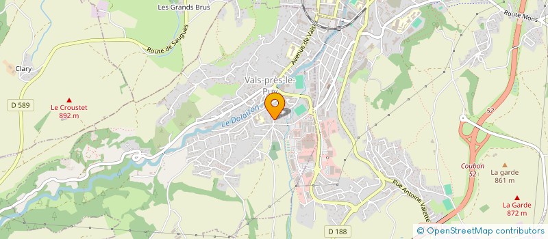 localisation de l'entreprise MONTGOLFIERE EN VELAY à VALS-PRES-LE-PUY