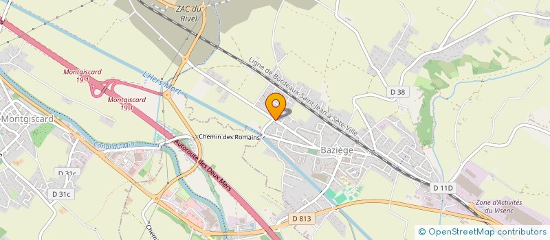 localisation de l'entreprise MONTGOLFIERE FRANCE RECORDS  BAZIEGE