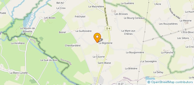 localisation de l'entreprise MONTGOUBERT D'EN BAS à SAINT-JULIEN-SUR-SARTHE