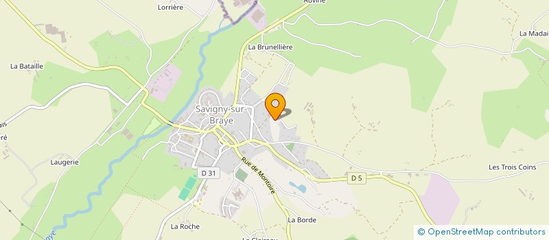 localisation de l'entreprise MONTGREFFIER  SAVIGNY-SUR-BRAYE