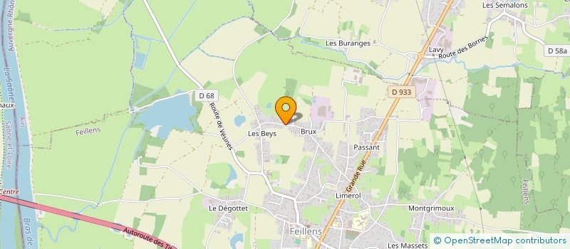 localisation de l'entreprise MONTGRIMOUX  FEILLENS