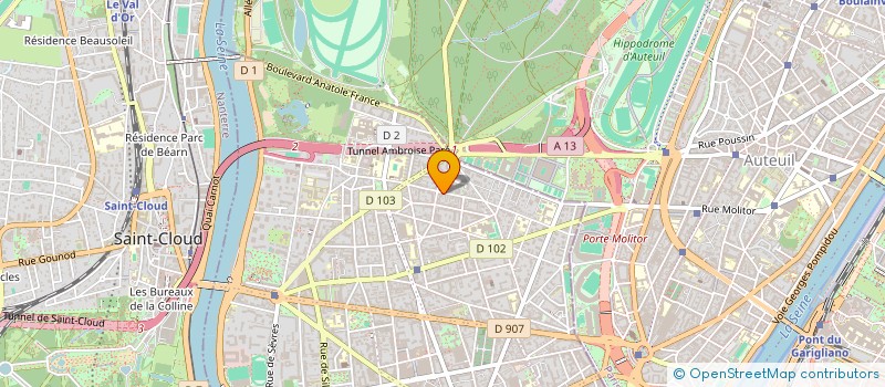 localisation de l'entreprise MONTHIERS à BOULOGNE-BILLANCOURT