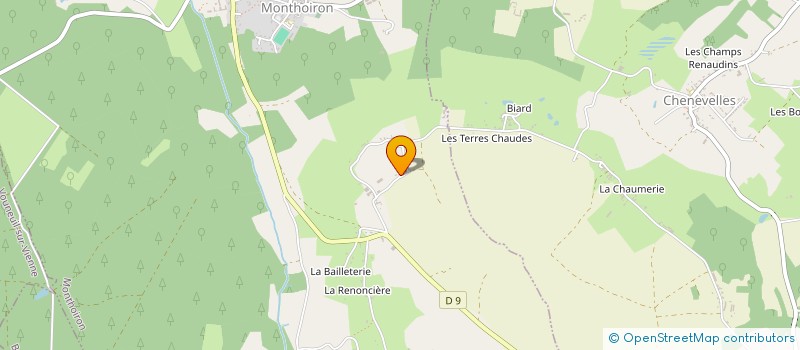 localisation de l'entreprise MONTHOIRON DANSE  MONTHOIRON