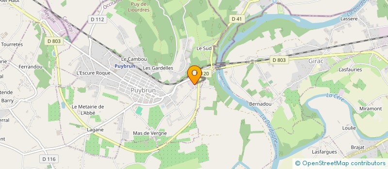 localisation de l'entreprise MONTI  BIARS-SUR-CERE