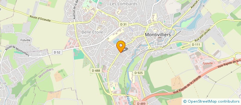 localisation de l'entreprise MONTI BAR  MONTIVILLIERS