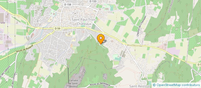 localisation de l'entreprise MONTI'LOUP à SAINT-PAUL-TROIS-CHATEAUX