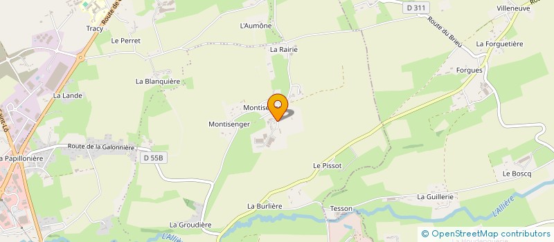 localisation de l'entreprise MONTI NORMAND CBD  VIRE NORMANDIE