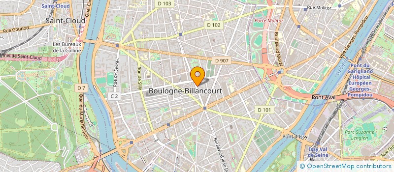 localisation de l'entreprise MONTICELLO à BOULOGNE-BILLANCOURT