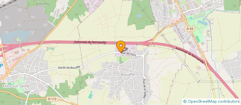 localisation de l'entreprise MONTIEGE PRECISION MECANIQUE SARL à BOUAFLE