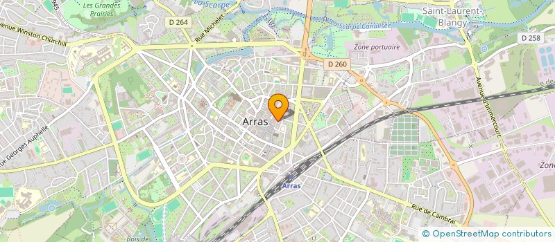 localisation de l'entreprise MONTIER à ARRAS