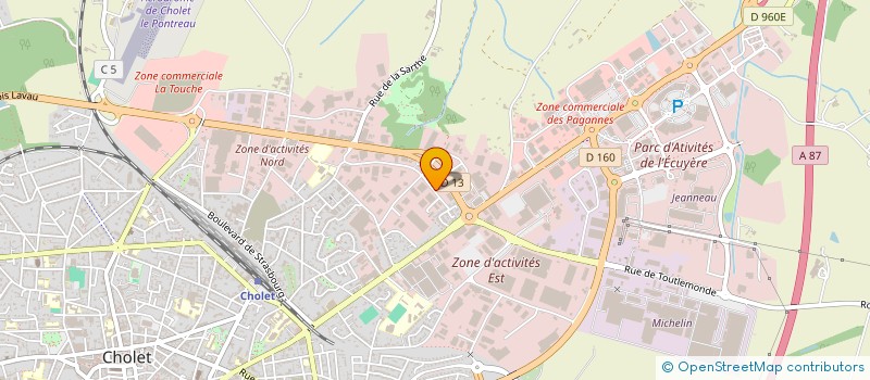 localisation de l'entreprise MONTIGNE ET CANSOT à CHOLET
