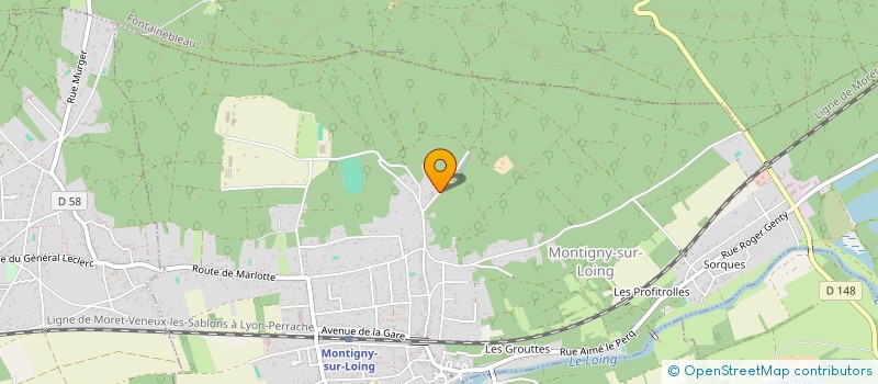 localisation de l'entreprise MONTIGNY  MONTIGNY-SUR-LOING