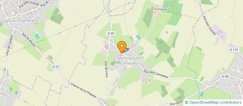 localisation de l'entreprise MONTIGNY AU GALOP à MONTIGNY-EN-CAMBRESIS