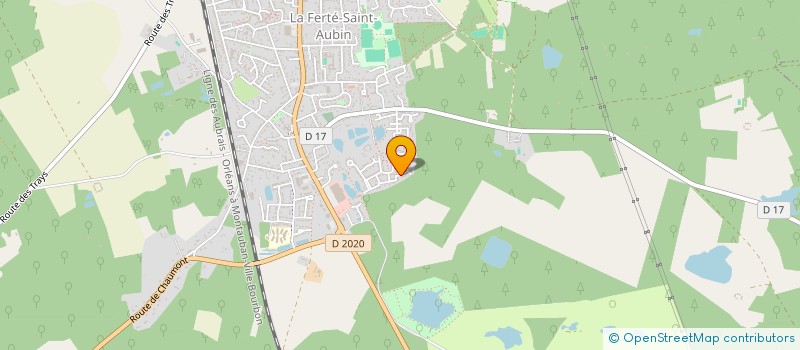localisation de l'entreprise MONTIGNY ET FILS à LA FERTE-SAINT-AUBIN